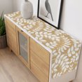 thumbnail image 6 of Khaki Leaves Table Runner Farmhouse Botanical Branch Vintage Boho Modern Tablerunners 13 x 90 Inch, Table Decorations Tabletop Scarf for Summer Gathering Holiday Farmhouse Kitchen Dining Decor, 6 of 8