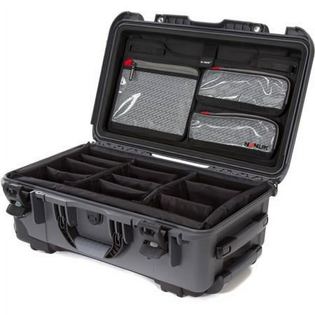UPC: 0666365023001 | Wheeled Series 935 Lightweight NK-7 Resin Waterproof Hard Case with Lid Organizer and Padded Dividers  Graphite