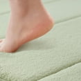 thumbnail image 4 of Memory Foam Bath Mat Set Absorbent Non Washable Bathroom Rug Toilet Mat for Universal Comfort, 4 of 6