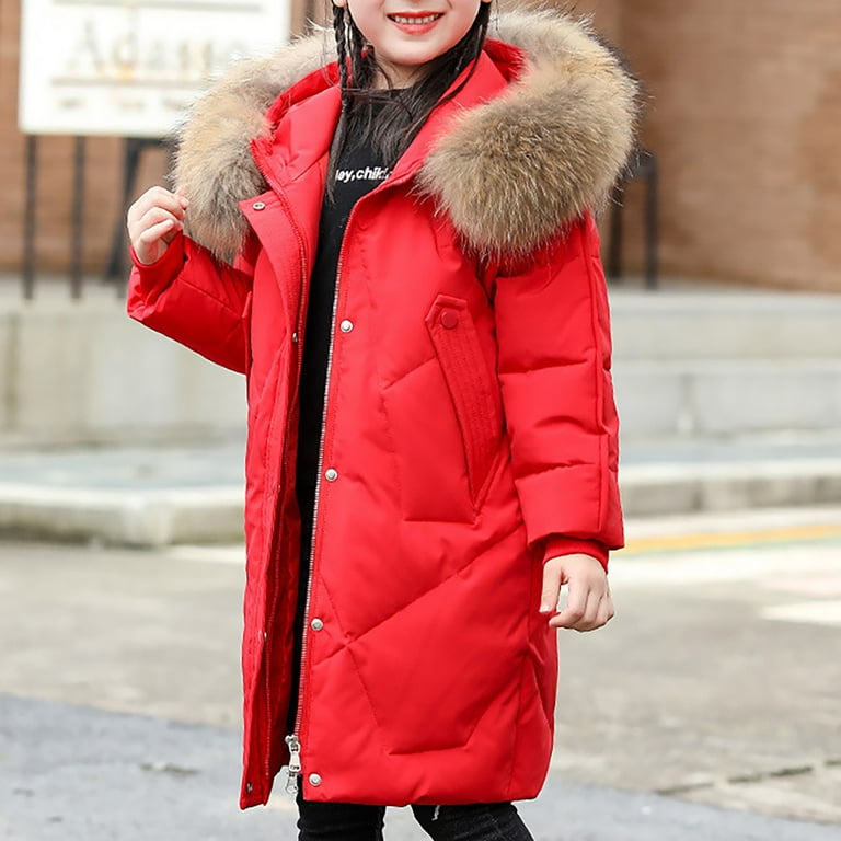 chaisystyle Kids Long Down Coat 140 新品 Generic Children Warm Overcoats Windproof Fashion Kids Coat Long