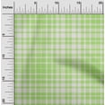 thumbnail image 2 of oneOone Cotton Jersey Light Green Fabric Check Quilting Supplies Print Sewing Fabric By The Yard 58 Inch Wide, 2 of 4
