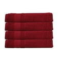 thumbnail image 6 of 4 Pack Turkish Hand Towel, Extra Absorbent, Luxuries Towel Collection by Melissa Linen, Dark Red, 6 of 7