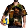 thumbnail image 4 of Saint Patrick's Day Men's Casual Hawaiian Shirt Printed Button Down Short Sleeve Summer Beach Shirts Unisex, 4 of 6