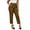 Brown, variant on Nfurl Work Casual Pants for Women High Waisted Pleated Slacks Trousers Business Office Cropped Dress Pants with Pockets Blue,XXL