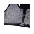 thumbnail image 4 of Women High Impact Front Zipper Sports Bra,Wirefree Push Up Fitness Top, 4 of 5