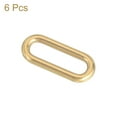 thumbnail image 3 of Uxcell 6Pcs Metal Rings Buckle for Bag Belt Strap, Oval Ring Inner Diameter 25mm, 3 of 6