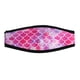 thumbnail image 2 of Máscara de neopreno ajustable de repuesto para buceo acuático, esnórquel y natación Patrón de concha rosa, 2 of 9