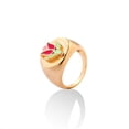 thumbnail image 2 of Coin Ring Street Enamel Glaze Womens Ring Gold Tone Alloy Jewelry Size 7 European American Style 18K For Women, 2 of 9