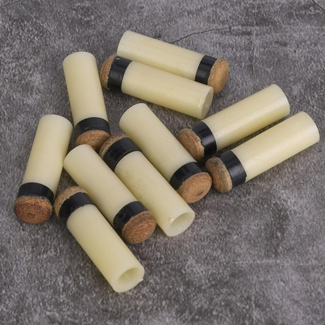 10PCS Billiards Cue Pool Tips, Screw On Pool Cue Tips Billiards Rod Stick Snooker Pool Cue Pole Tip For Billiards