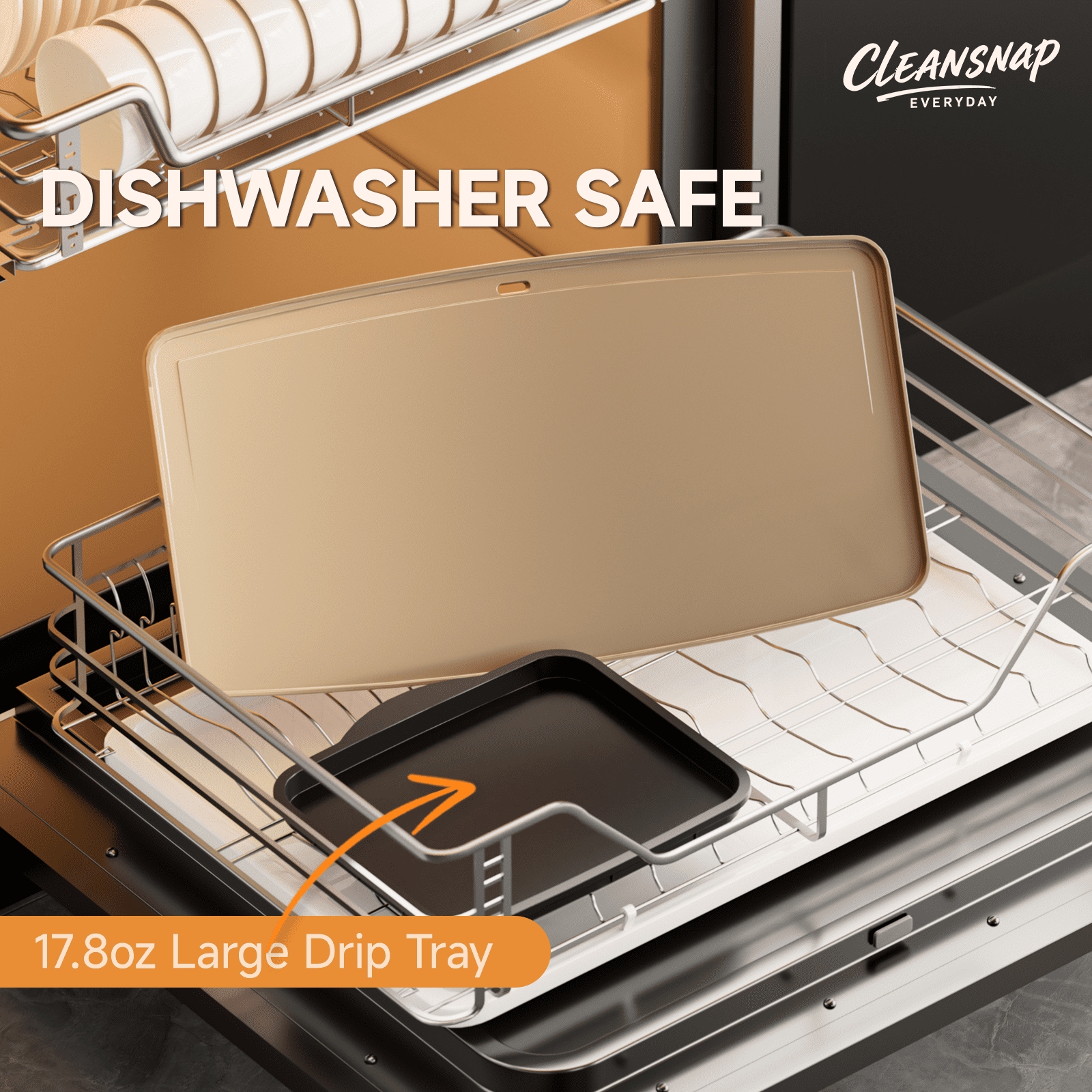 SENSCHEF Cleansnap 20 inch Electric Griddle, Foldable Anti-Mess Shield, 1700W Rapid Heating, PPG Ceramic Nonstick, Dishwasher Safe, Great Gift, Vanilla Cream