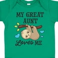 thumbnail image 4 of Inktastic My Great Aunt Loves Me with Sloth and Hearts Boys or Girls Baby Bodysuit, 4 of 5