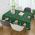 thumbnail image 2 of Yayeee Tablecloths 54" x 72" Rectangle Wrinkle Resistant Party Table Cover, Green Christmas Trees, 2 of 8