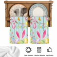 thumbnail image 5 of Happy Easter Kitchen Towels Set of 4, Spring Bunny Eggs Flower Teal Wood Grain Absorbent Dish Towels for Kitchen, Microfiber Hand Towel, Quick Drying Tea Towel for Cleaning Decorative Dishcloths, 5 of 7
