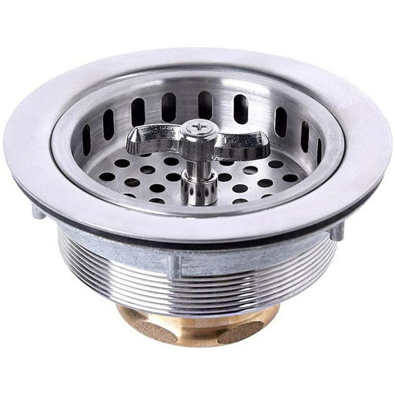 Thrifco 4400411 3-1/2” Twist Tight / Spin & Seal Kitchen Sink Strainer Assembly