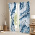 thumbnail image 3 of Feelyou Chic Marble Blue Blackout Curtains Set of 2 (52x84 Each), Modern Fashion Abstract Window Curtains, Artwork Marbling Curtains and Drapes, Black Out Curtains Decor, 3 of 6
