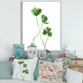 thumbnail image 2 of Designart 'Field Green Plant Detail Clover' Farmhouse Framed Canvas Wall Art Print, 2 of 5