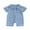 Blue, variant on Spewahor Infant Baby Boys Summer Denim Romper 0 3 6 12 18 Months Short Sleeve Lapel Button Down Jumpsuit with One Pocket