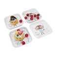 thumbnail image 4 of plato de merienda de frutas platos de postre plato de hueso escupir 4 piezas plato de merienda de frutas platos de postre multifuncionales para el hogar escuela restaurante bandeja ANGGREK Otros, 4 of 8