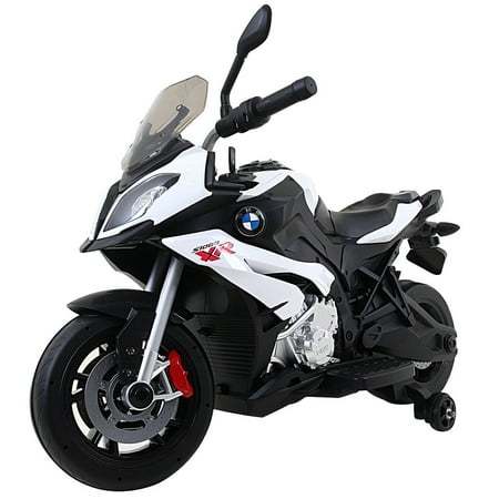 Costway Xmas Gift Kids Ride On Motorcycle Licensed BMW 12V Battery Powered Toy w/Training (Best Way To Clean Bmw Wheels)