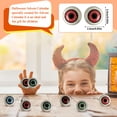 thumbnail image 3 of Halloween Eyes Semi-circular Bowl-shaped Hollow Eyes Bleeding Eyeballs Spoof Horror Eyeball Toys Halloween Gifts 10Pcs Dark Green, 3 of 5