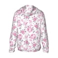 thumbnail image 3 of Fotbe Rose Flowers Men's Women's UPF 50+ Sun Protection Jacket Hooded Cooling Shirt with Pockets Hiking Outdoor Performance-Large, 3 of 9