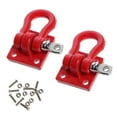 thumbnail image 4 of 20X Metal Climbing Trailer Tow Hook Hooks Buckle,for 1/10 Scale RC Crawler Truck D90 SCX10 Climbing Car,Red, 4 of 4