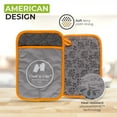 thumbnail image 2 of Premium Pot Holders - 500°F Heat Resistant - Non Slip Textured Silicone Grip - Washable Mittens for Cooking Baking - Flexible Soft Terry Cloth Cotton Lining - Set of 2 by Cook'n'Chic, 2 of 7