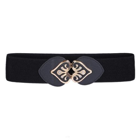 Double Sash - Diamond Double Peach Heart Girdle Elastic Girdle BK