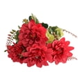 thumbnail image 3 of Lunxisen 2 Pcs Artificial Chrysanthemum Bouquet Floral Arrangement Home Decor Centerpiece Wedding Party Fake Flowers Bundle, 3 of 9