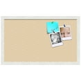thumbnail image 2 of PinPix ArtToFrames 22x12 Custom Cork Bulletin Board    Poster Board Has a Fabric Style Canvas Finish, Framed in Satin White Frame (PinPix-263), 2 of 5