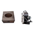 thumbnail image 1 of Soporte De Caja De Pañuelos Con Forma De Cámara De Madera, Adorno De Resina, Bandeja Decorativa, Accesorio único Para Exhibir En El Baño, El Coche, El Hogar O Los Armarios Familiares., 1 of 8