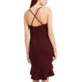 thumbnail image 2 of BCX Junior's Strappy Flounce Dress Wine Size 11, 2 of 6