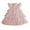 a-Pink19469, variant on Girls Dress Toddler Girls Gold Star Print Tiered Tulle Dress Ruffle Short Sleeve A Line Midi Dress For Party Daily Wear