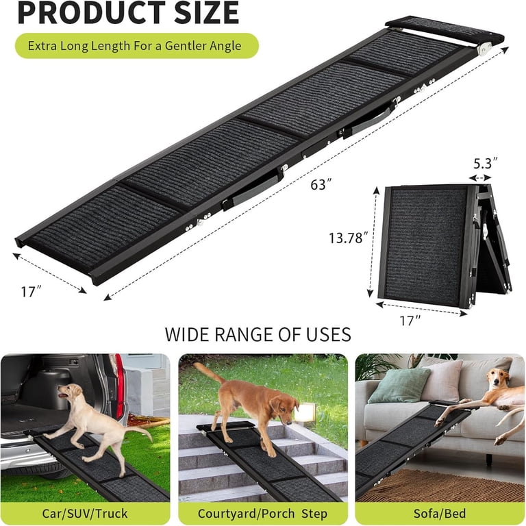 Studyset Upgraded Heavy Duty Dog Ramp for Dogs - 63
