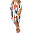 thumbnail image 1 of Pantalones Casuales de las Mujeres Imprimidos Leggings Pantalones Recortados, Pantalones Elásticos Cómodos para el Día Y el Deporte, 1 of 5