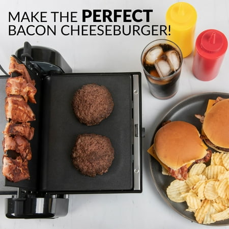 HomeCraft - FBG2 Bacon Press & Griddle - Black