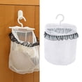 thumbnail image 4 of Bolsa para Pinzas de Ropa con Percha perfecl Organizador de Almacenamiento Transpirable Bolsas de red de secado colgantes, 4 of 8