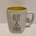 thumbnail image 1 of Rae Dunn Tasse RISE & SHINE Intérieur Jaune - Céramique - Saint-Valentin, 1 of 2