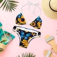 thumbnail image 6 of Starry Sky Sunflower Butterfly Detachable Sponge Adjustable Strap Bikini Set Two-Pack Swimsuits for Women, 6 of 6