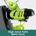 thumbnail image 3 of Fretta Cold Pressed Juicer Machine,Masticating Juicers,Whole Fruit Juicer Machine, Juice and Vegetable Extractor with 2 speed, BPA-Free,200w DC Motor (Cool Grey), 3 of 7