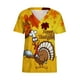 thumbnail image 1 of Pntutb Blusa de manga corta con cuello en V para mujer con bolsillos Pntutb Pntutb-3672, 1 of 4