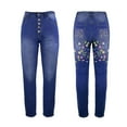 thumbnail image 2 of Ladies Printed Jeans – Pink Lady Women's Jeans (Back Printing) - L, 2 of 5