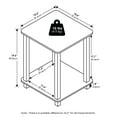 thumbnail image 2 of Furinno Simplistic End Table, Set of Two, Black Walnut/Brown, 2 of 5