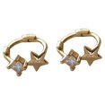 thumbnail image 2 of maskred Two Size Options For These Stunning Silver Earrings Llightweight And Gift Gold 10MM 1Set, 2 of 6