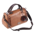 thumbnail image 4 of EeaseMX Bolso de hombro portátil estilo Boston para mujer, de moda, de doble uso (marrón), 4 of 7