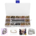 thumbnail image 1 of Mixed Color Leather Rivets Kit, Rhinestone Rivets Studs Rivets Brass Mixed Colors Practical  For Craft For Clothing For Bags For Leather, 1 of 8