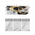 thumbnail image 4 of Valances for Windows Abstract Gold Black Rod Pocket Cafe Window Treatments Valance Curtains for Kitchen Bathroom Laundry Basement Windows 60"x18", 4 of 9