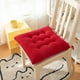 thumbnail image 5 of Cojín de asiento de Chenille grueso Rojo 45*45cm, cojín de asiento de comedor de grano de maíz, 5 of 5