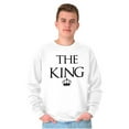 thumbnail image 4 of King Queen Matching Sets His Hers Men's Crewneck Sweatshirt Brisco Brands L, 4 of 7
