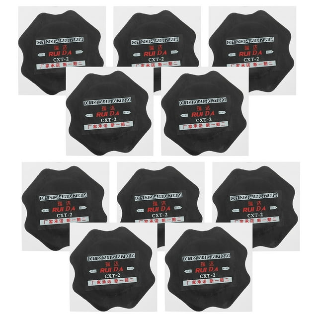 SHISUYAN 10 Pcs Kit de Réparation de Pneus de Voiture Patchs de Pneus Patchs de Réparation Robustes Patch de Voiture Patchs de Pneus pour Camion Patchs de Pneus Patch de Crevaison de Pneu
